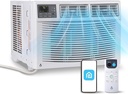 12000 BTU Window Air Conditioner 115V, Fastcooling for 550 Sq.Ft Room, Wi-Fi Enabled Remote Control, Reusable Filter, Perfect for APT, Living Room, Office, Kitchen