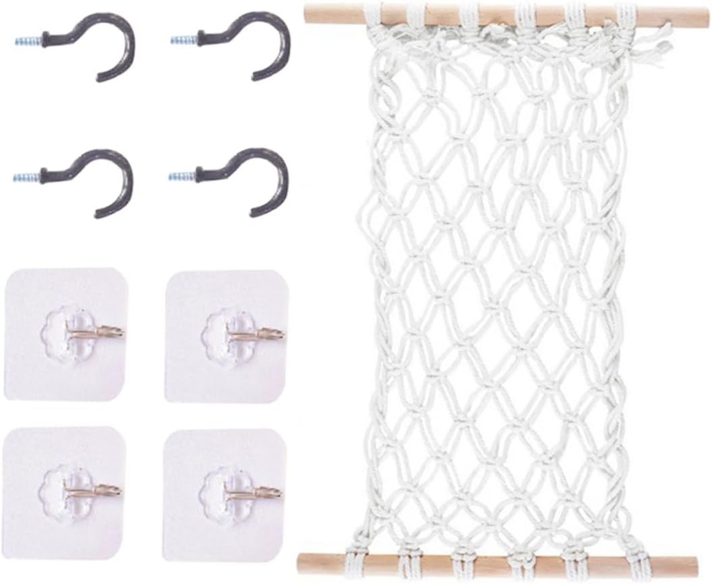 Zerodeko Hanging Organizer for Kitchen Fruit Vegetable Hammock under Cabinet Hanging Baskets