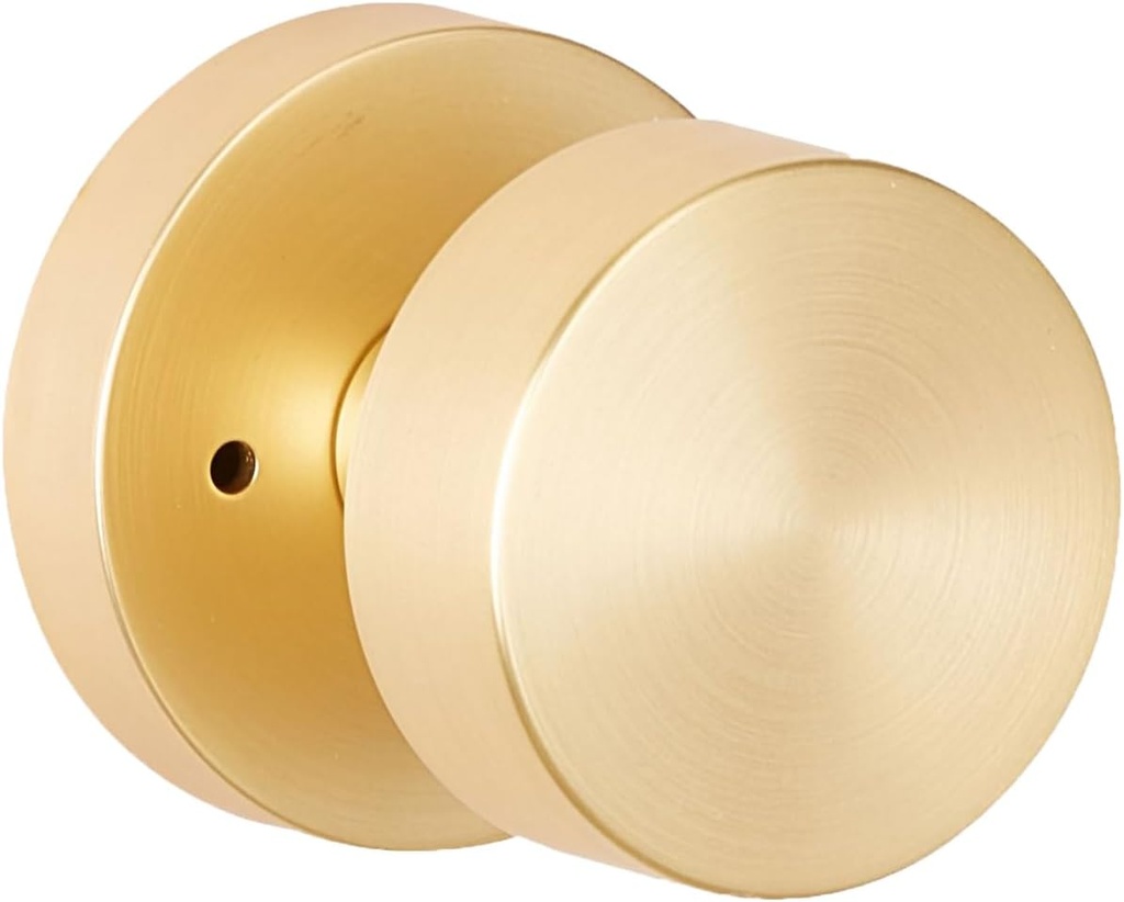 Sure-Loc ZH102-RD Zurich Privacy Door Knob Set with Round Rose - Satin Brass