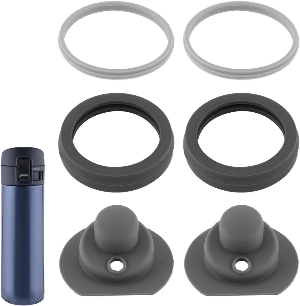 6pcs Gasket Replacement for Zojirushi Stainless Steel Mug 16oz 12oz, Silicone Lid Seal Ring Parts Leak-Proof Accessories Compatible with SM-K Series Accessories BPA Free