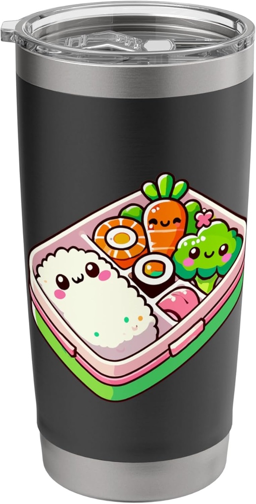 Cute Kawaii Lover Japanese Food Bento Box Stainless Steel Insulated Tumbler