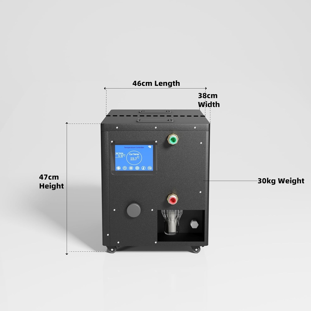 Ice Bath Water Chiller for Ice Bath Tubs Cold Plunge 1HP Chiller Home Use 110V with Pipe Built in Pump Ozone