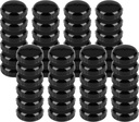 48-Pack Wrought Iron Patio Furniture Feet Caps 1-1/2 inch Round Plastic Outdoor Chair Leg Caps, PETOX Patio Chair Leg Caps for Metal Chairs, Patio Furniture Replacement Feet for Chairs & Tables, Black