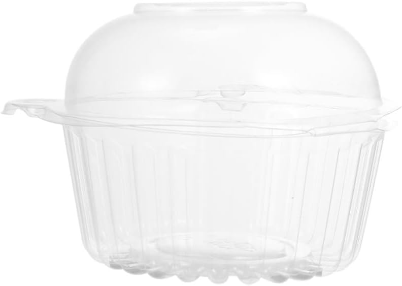 Alipis 100pcs Transparent Disposable Cake Packing Box Cake Box for Mousse and Desserts Air Tight Design for Freshness and