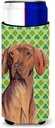 Vizsla St. Patrick's Day Shamrock Portrait Ultra Beverage Insulators for slim cans