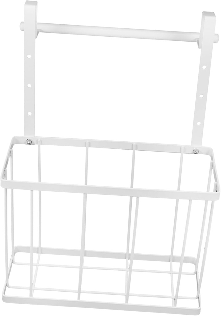 Cabilock Door Storage Basket Hanging Kitchen Towel Organizer under Cabinet Wire Basket over Door Towel Rack