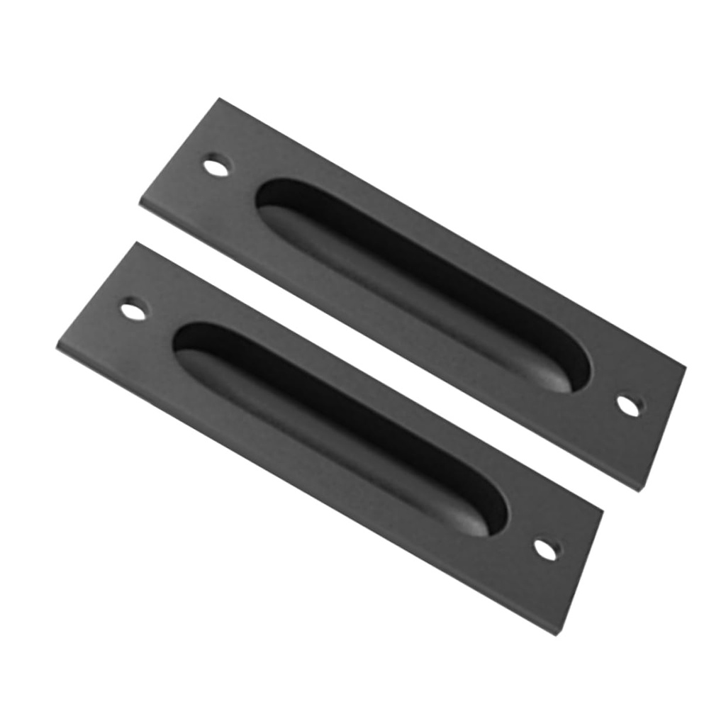 2sets Pocket Door Handle Set Recessed Pulls Hidden Groove Design for Barn Doors Stylish and Functional Furniture Handle Easy to Install