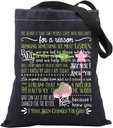 Witch Musical Inspired Gifts Canvas Tote Bag Musical Theatre Gift Glinda and Elphaba Gift Musical Fans Handbag