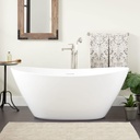 Signature Hardware 483529 Treece 61" Free Standing Acrylic Oval Tub