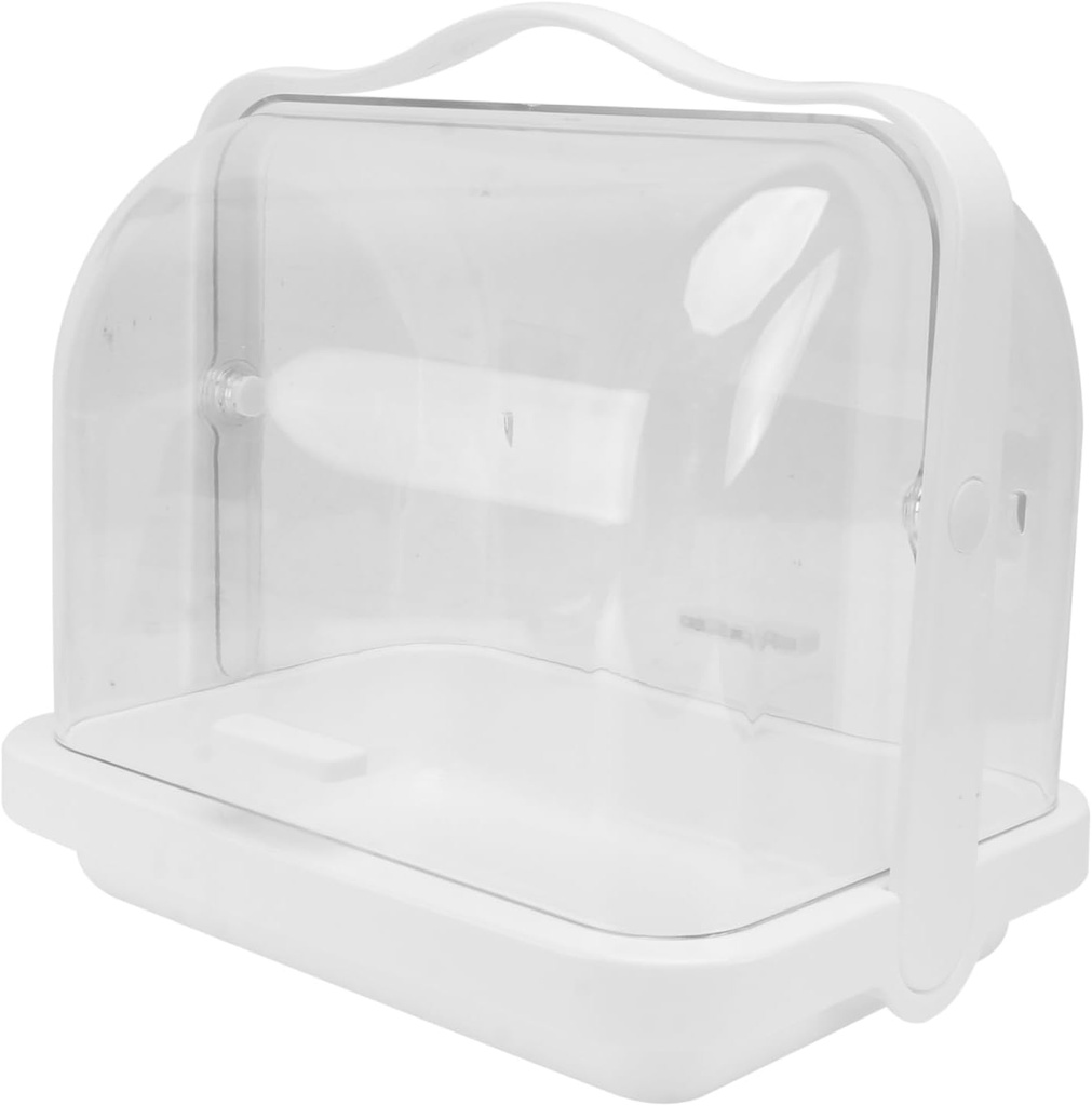 Portable Dustproof Storage Box with Lid – Multi-Purpose Bread and Snack Organizer Food-Grade Plastic for Home and Kitchen Use