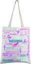 FEELMEM Ballerina Ballet Tote Bag Ballet Lovers Gift Ballet Canvas Shoulder Bag Ballet Dancer Dancing Grocery Bag
