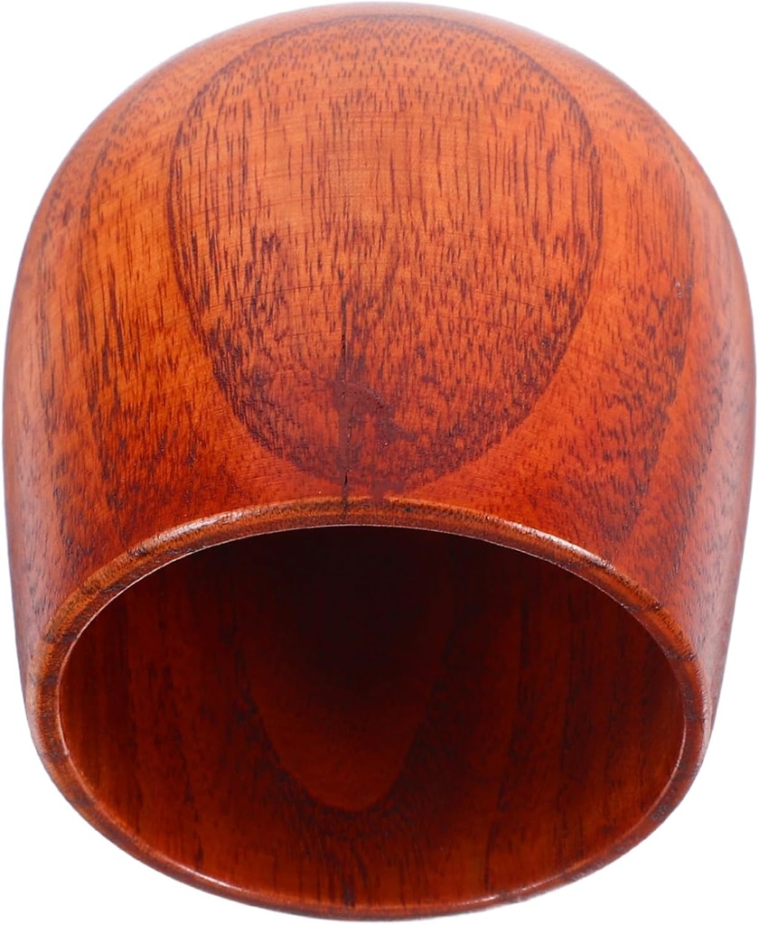 Heat Insulated Wooden Sake Tumbler for Coffee Tea Beer and Hot Drinks Rustic Solid Wood Drinkware with Natural Finish