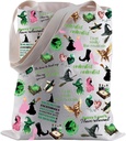 BLUPARK Elphaba and Glinda Tote Bag Unlimited Witchy Musical Shopping Bag Stage Show Merch