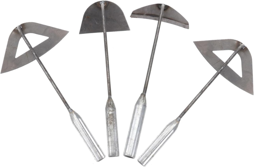 Mipcase 4pcs Hand Hoes for Women Lightweight Gardening Tools Ergonomic Handle Uprooting Weeding Tool for Gardening Supplies