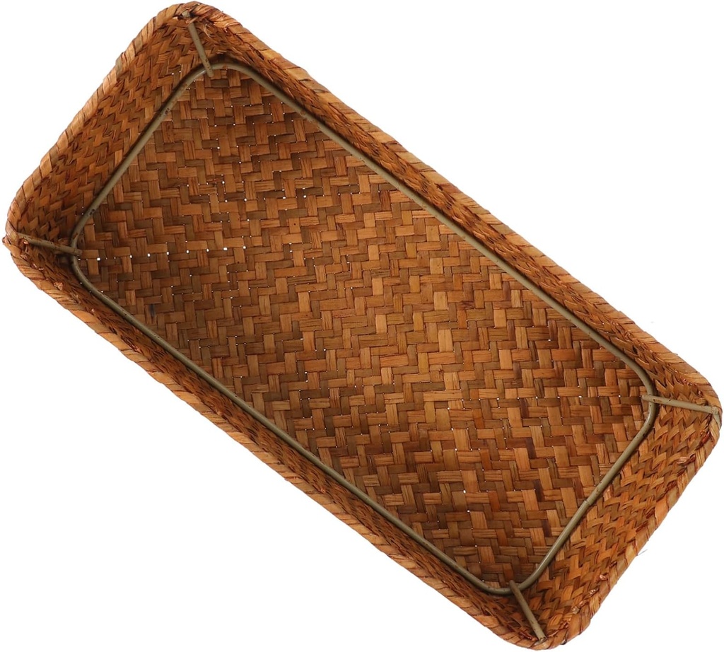 Storage Basket for Cutlery Woven Cutlery Basket Desk Sundry Organizer Pantry Organizer Easy to Clean