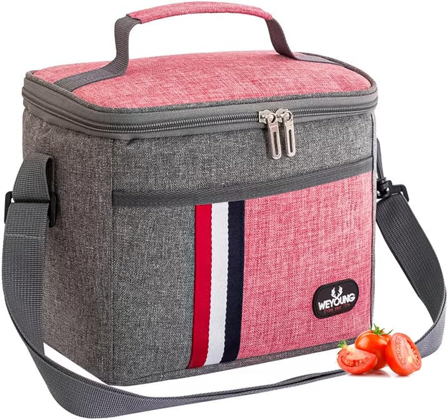 Insulated Lunch Bag for Women Men - Reusable Lunch Box Durable Waterproof Leakproof Cooler Lunch Tote Pail - Leakproof Soft Cooler Lunch Tote for Office Work Office Beach