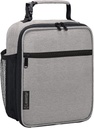 Lunch Box for Men Women Adult-Small Insulated Lunch Bag for Office Hiking - Portable Reusable Lunch Box (Light Gray)