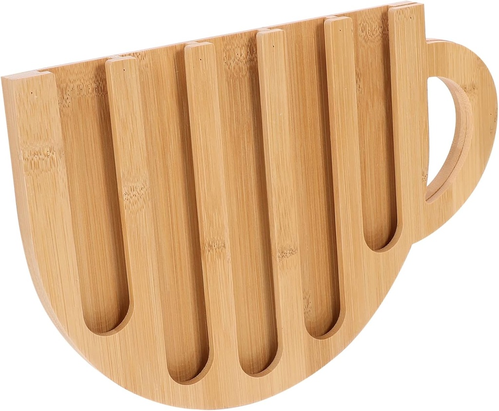 Wooden Coffee Capsule Organizer Stand Vertical Coffee Capsule Rack Holder for Espresso Machine Lovers Storage Display for Home Office