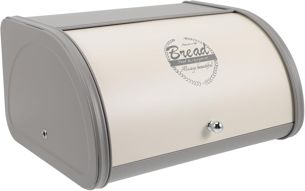 Extra Large Metal Bread Box Lid Farmhouse Style Bread Storage Container for Kitchen Counter Window