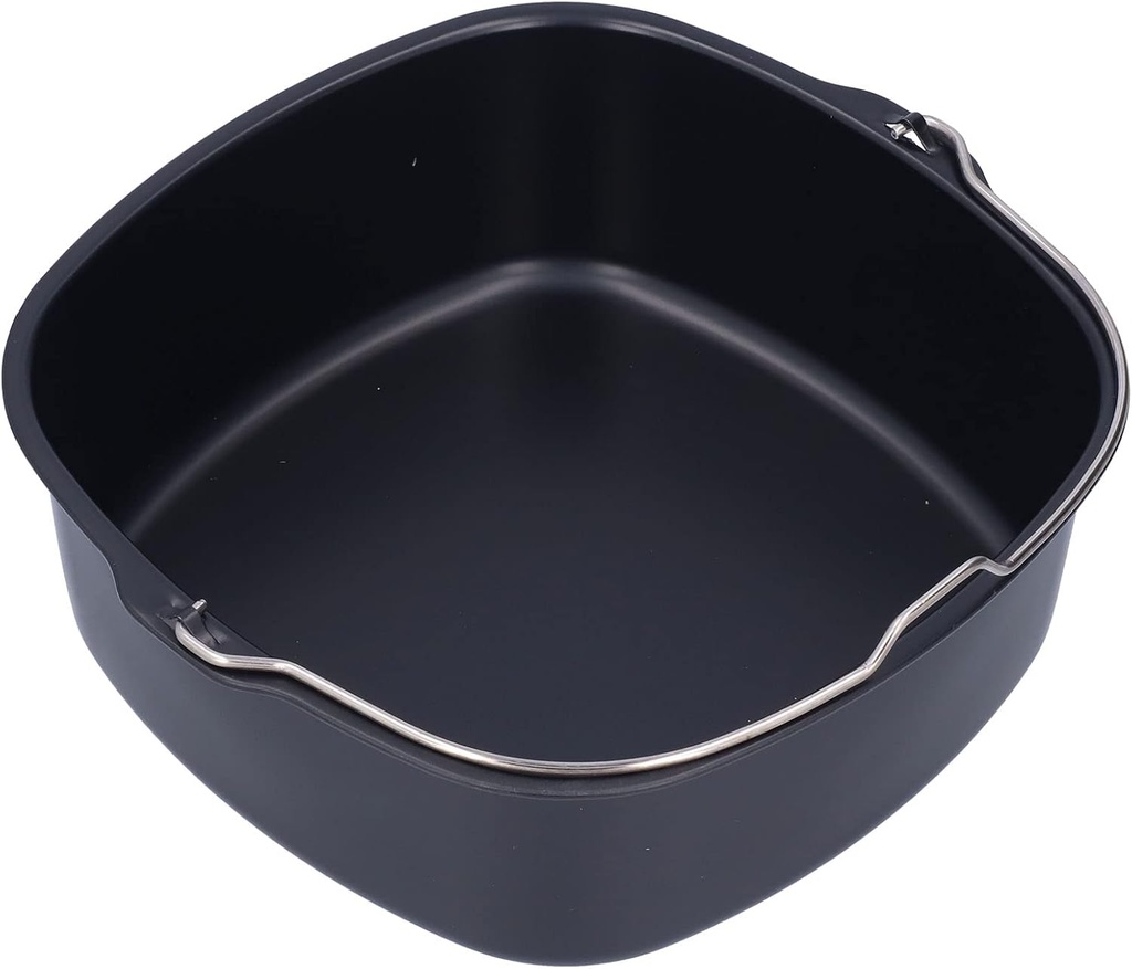 Alvinlite Air Fryer Accessories, Cake Mold Iron Fryer Cake Pan Cake Barrel Fryer Accessories for Home Kitchen (22 cm/8.7 inch)