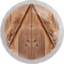 Farmhouse Retro Tan Wood Doo 4 Pcs White Glass Drawer Knobs Dresser Knobs Pulls Door Knobs Handles for Kitchen Wardrobe Cupboard Hardware Furniture
