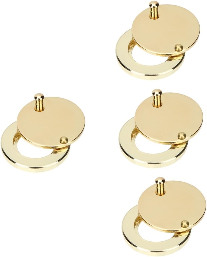 Housoutil 4pcs Front Door Peephole Cover Pack Magnetic Privacy Viewer for Entry Doors