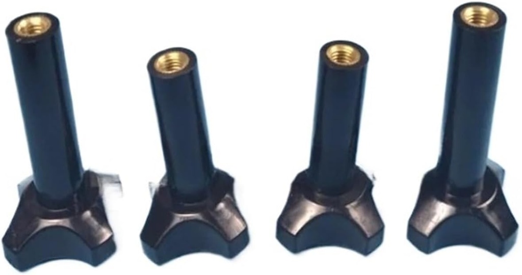 Compatible With Vevor Soft Serve Machines Ice-Cream Makers Parts Replacement 4 Pieces Black Screw Nuts Accessories M8 Fastening Nut