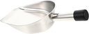 Stainless Steel Flour Shovel Heavy Duty Ice Scoop for Kitchen Beans Ice Cube Shovel and Easy to Clean for Home and Commercial Use