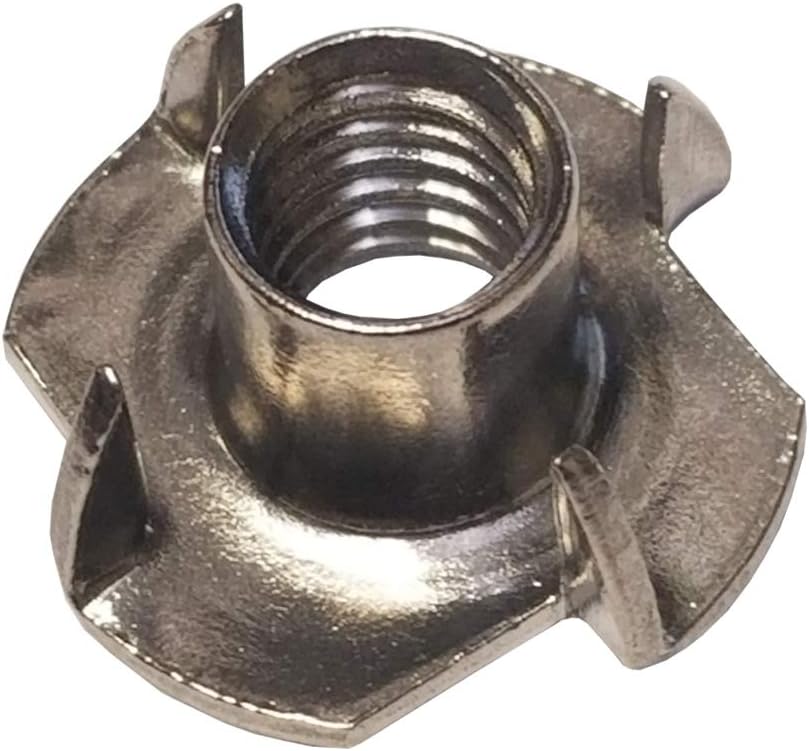 1/2"-13 Stainless Steel Pronged Tee Nut (Quantity of 1)