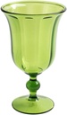 Caspari Acrylic 15oz Goblet in Emerald - 1 Each