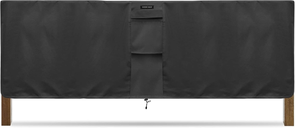 KHOMO GEAR Heavy Duty Outdoor Furniture Cover - Waterproof Square & Rectangular Covers with Air Vents - for Ottoman, Tables, Coffee Side Tables and Others