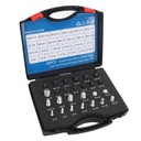 26 PCS Nut Bolt Thread Checker, Carbon Steel ABS Nut and Bolt Thread Gauge Set for Detecting Fixed Bolts