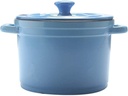 Refractory Ceramic Classic Casserole With Lid, Ceramic Casserole with lid, Slow Cooker Round Dutch Oven, Healthy Non-Stick Ceramic,Home Kitchen Ceramic Casserole (Color : Blue, Size : 4L) (Blue 3l)
