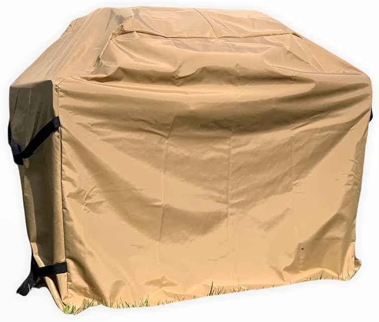 Comp Bind Technology Grill Cover Compatible with Weber Summit E-670 Gas Grill. Tan Padded Outdoor and Waterproof Cover Dimensions 74.1''W x 26.5''D x 50''H by Comp Bind Technology
