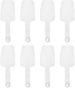8Pcs Mini PP Plastic Scoops, Ice Scraper Shovel for Food Nut Flour Dessert, Small Handheld Lightweight Multi Purpose Tool for Home Restaurants Buffets Pet Food Coffee Beans