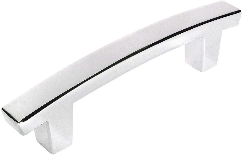 Cosmas 10 Pack 5236CH Polished Chrome Contemporary Cabinet Hardware Handle Pull - 3-1/2" Inch (89mm) Hole Centers