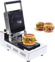1000W Ice Cream Burger Maker, Countertop Ice Cream Panini Machine, Non Stick Coating Hamburger Sandwich Press Filling Waffle Maker, Household Commercial, Bakeries, Restaurants, Snack Bars