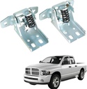 Silscvtt 2 Pcs Silver Steel Left and Right Side Front Upper Door Hinge Replacement for 1994-2002 Ram 1500 2500 3500 55075957AC 55075956AC