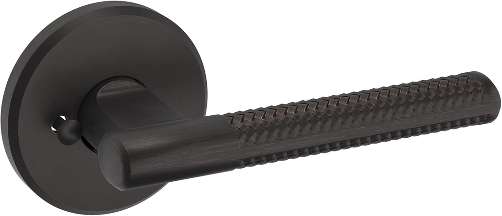 Baldwin L015.PRIV L015 Privacy Door Lever Set with R016 Rose from The Estate Collection - Venetian Bronze