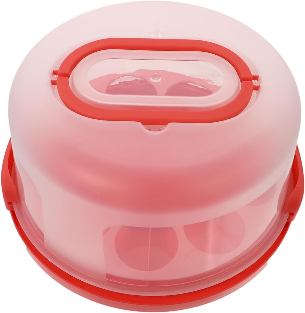 10 Inch Cake Box Cake Carrier Lid Portable Plastic Storage Gable for Display
