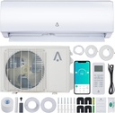 GarveeLife 9000 BTU Mini Split Air Conditioner, 20 SEER2 208-230V Split AC Heating System Cools Up to 450 Sq.Ft, Wifi Enabled Inverter Ductless AC Unit w/Complete Installation Kit