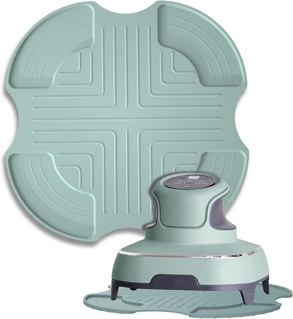 Silicone Trivets for Ninja Crispi Air Fryer Accessories - Heat Resistant Hot Pads, Portable Glass Air Fryer Cooking System Holder, Potholders Kitchen Aid (Green)