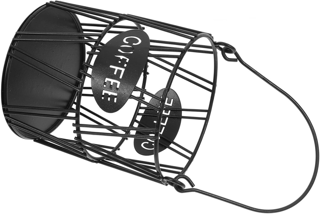 ABOOFAN Practical Storage Basket for Tea Bags Sturdy Iron Holder Bar Storage Easy to Clean Home Cafe Use