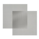 PATIKIL 4" L x 4" W Universal Car Grill Mesh, 2Pcs 2x3mm Diamond Hole Aluminum Mesh Expanded Perforated Metal Sheet for Ventilation Filtration Dryer Vent Guard Screen, Black