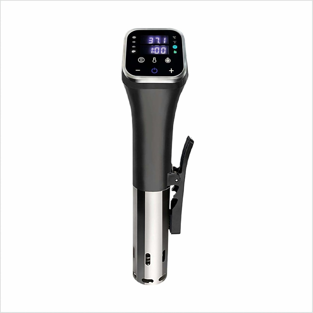 Precision Cooker, 1100W Sous Vide Machine with WiFi App Control, ±0.1°C Accurate, 4D Water Circulation, 25-95°C Range, Stainless Steel for Home Kitchen (Black)