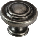 5 Pack Rok Hardware Saturn Ring Round Style Metal Pewter 1-11/32" Decorative Kitchen Vanity Dresser Cabinet Drawer Door Knob K70134P