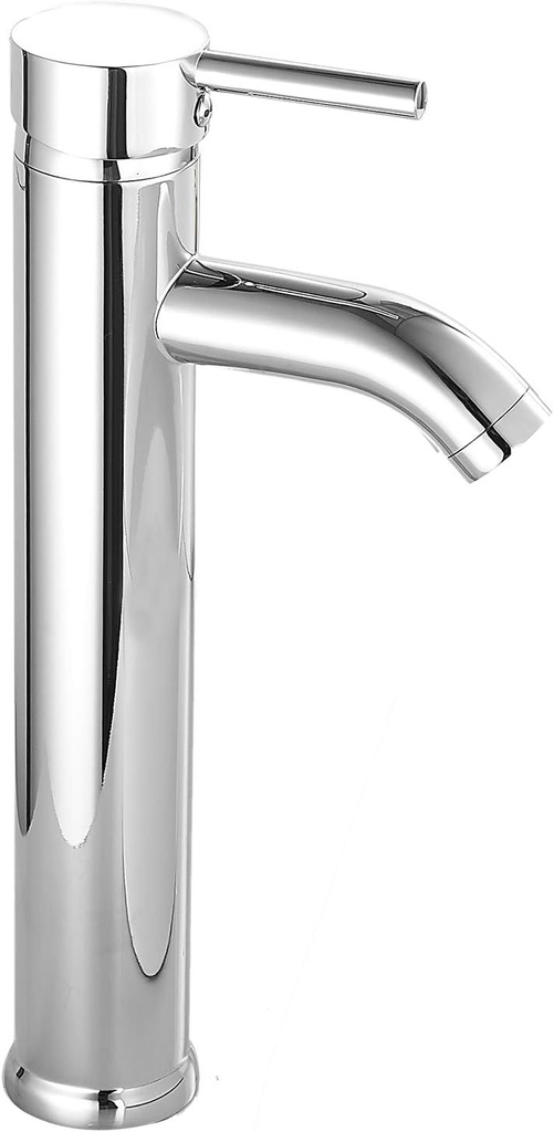 Bathroom Vessel Sink Faucet Chrome Sink Bowl Faucet Tall Brass Single Handle One Hole Aerator Spout Lavatory Vanity Basin Mixter Tap Deck Mount Commercial