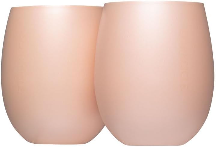 Corkcicle Sommelier Stemless - Double Pack - Ceramic Terracotta