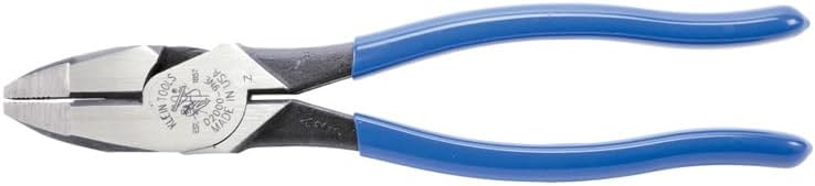 Klein Tools D2000-9NE Side Cutter Linemans Pliers Cut ACSR, Screws, Nails, Hard Wire, 9-Inch Electrical Pliers