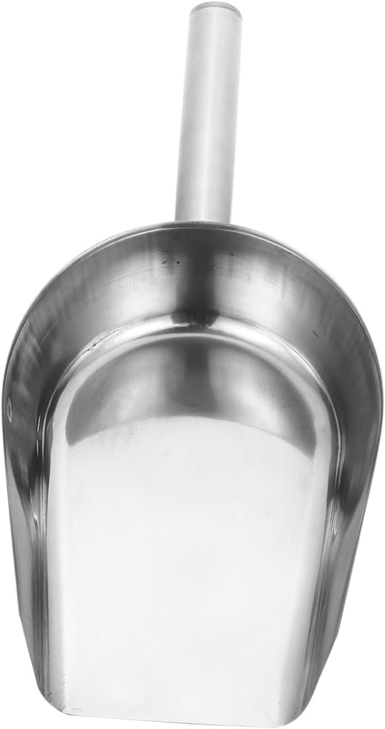 Multi-Purpose Stainless Steel Ice Scoop Kitchen Flour and Grain Shovel Food Shovel for Ice Cubes and French Fries Versatile Utility Tool for Cooking and Baking